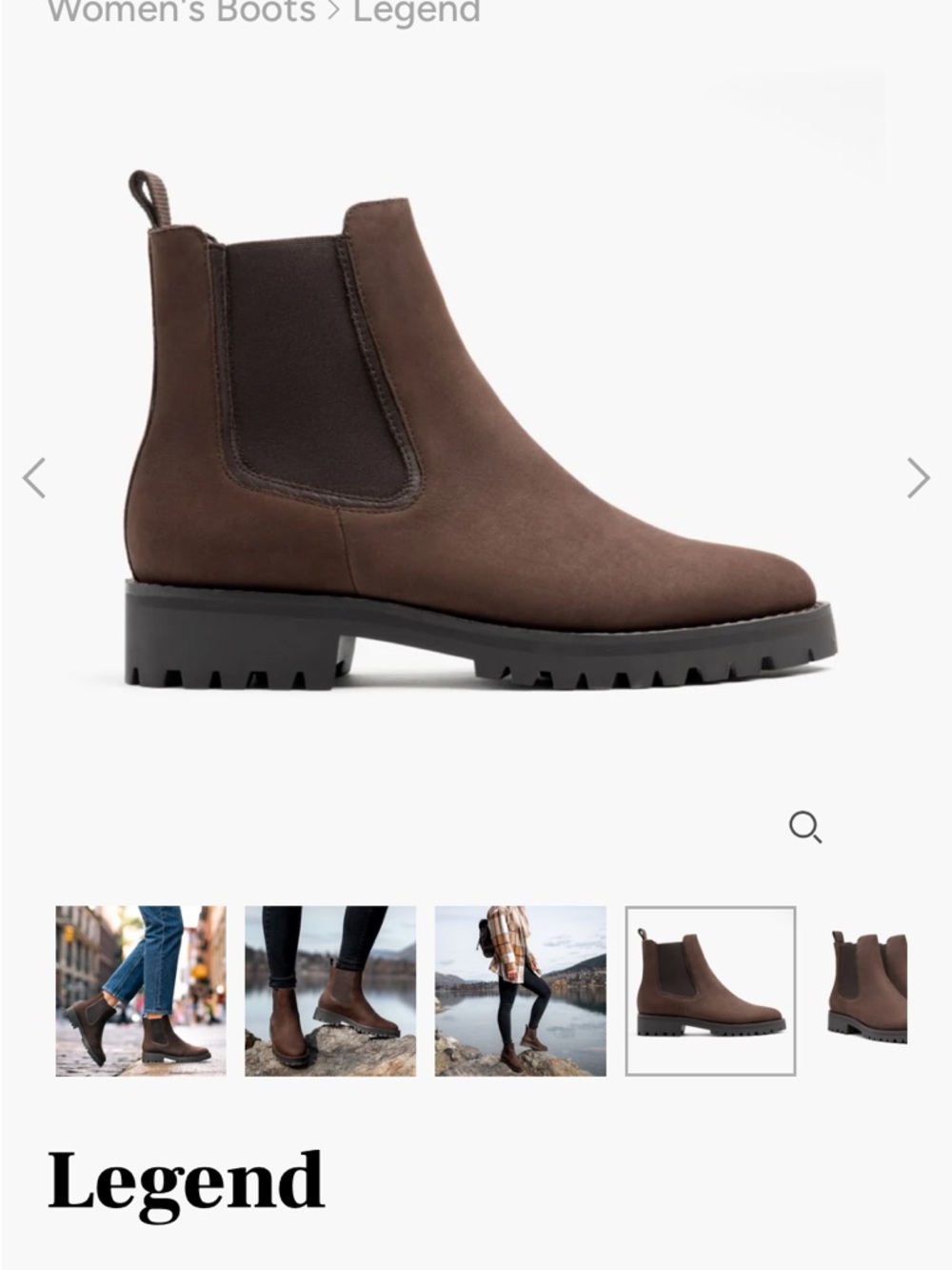 Thursday Boot Company Legend Brown Chelsea Boots Lug-Tread Sz 10.5